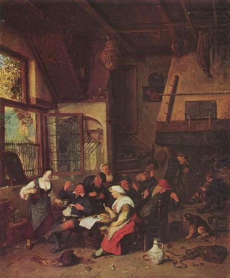 Cornelis Dusart Tavern Scene china oil painting image